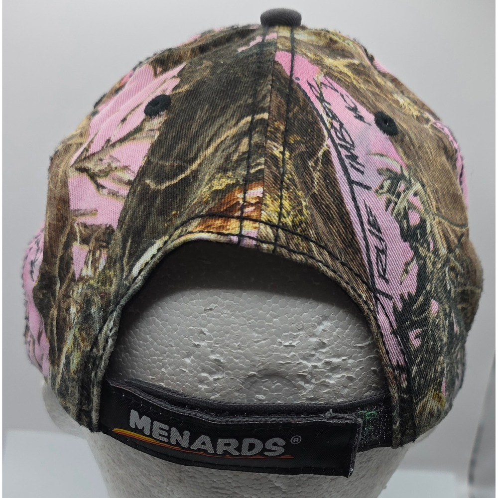 Menards Pink Camo Hat Cap Women's Logo Strapback Camouflage - Picture 3 of 9